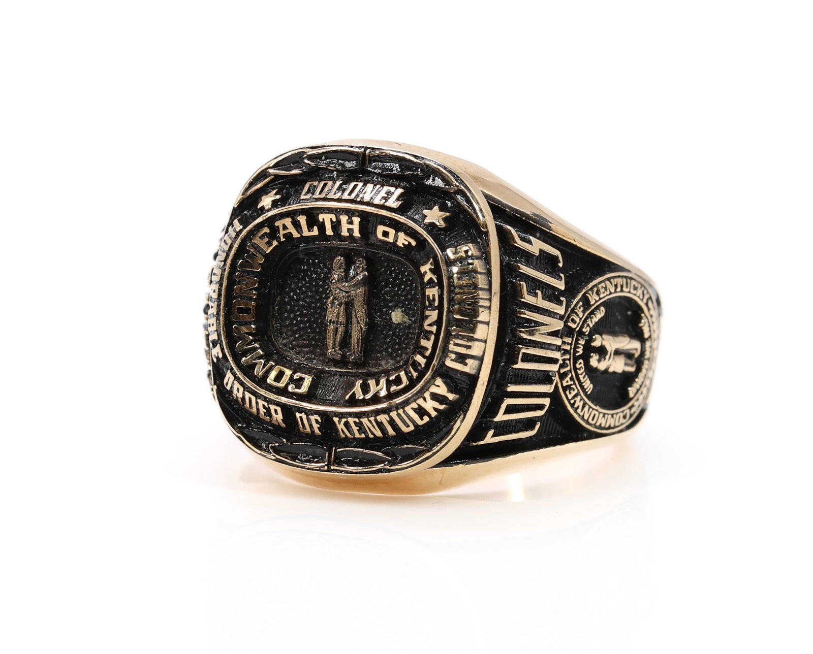 14k YG "Honorable Order of Kentucky Colonels" Ring (1 of 7)
