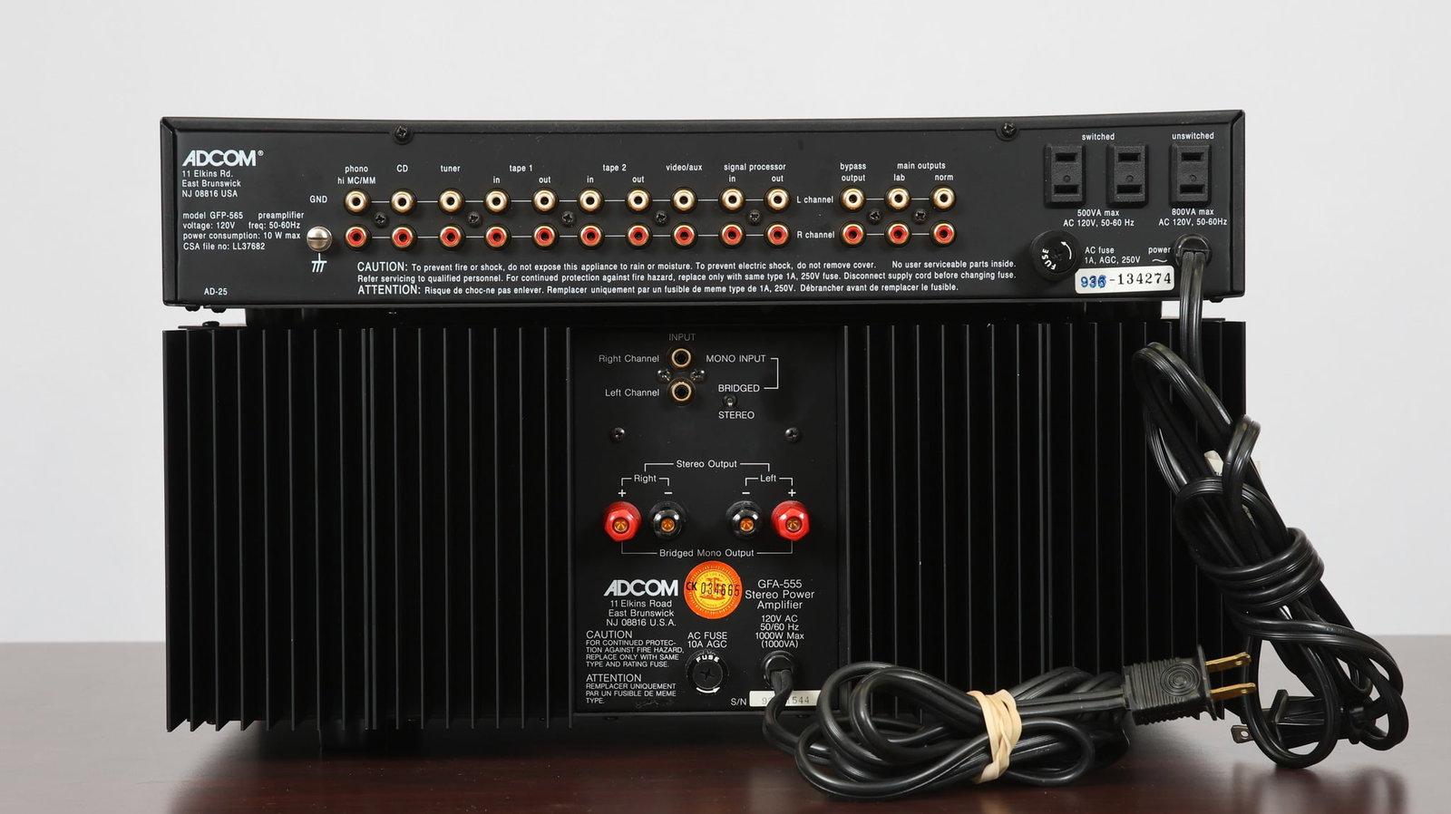 ADCOM Pre-Amp and Amplifier - 10