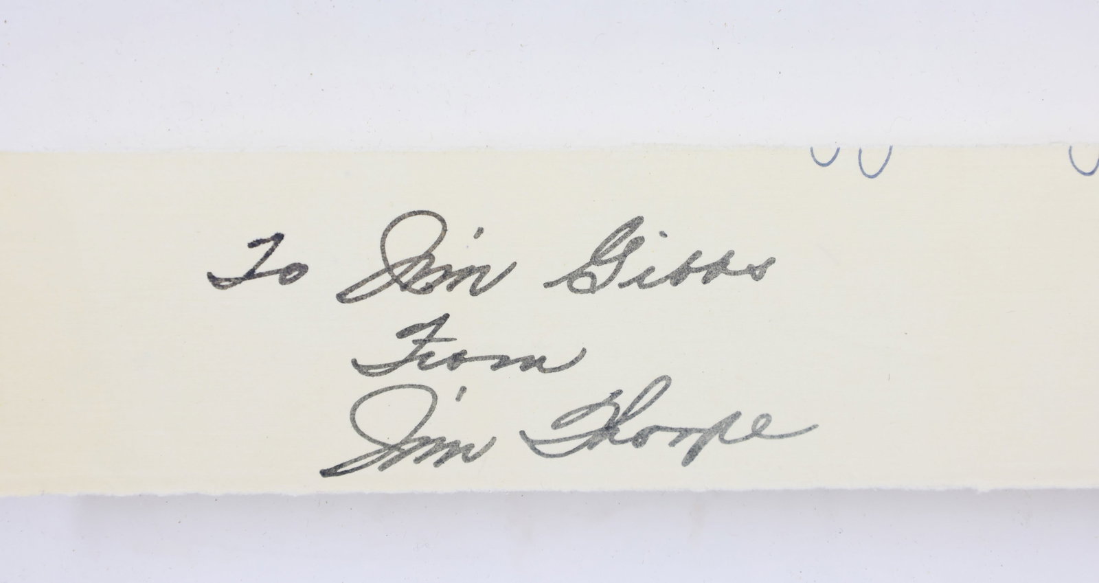 Autograph of Famed Athlete Jim Thorpe (1 of 2)