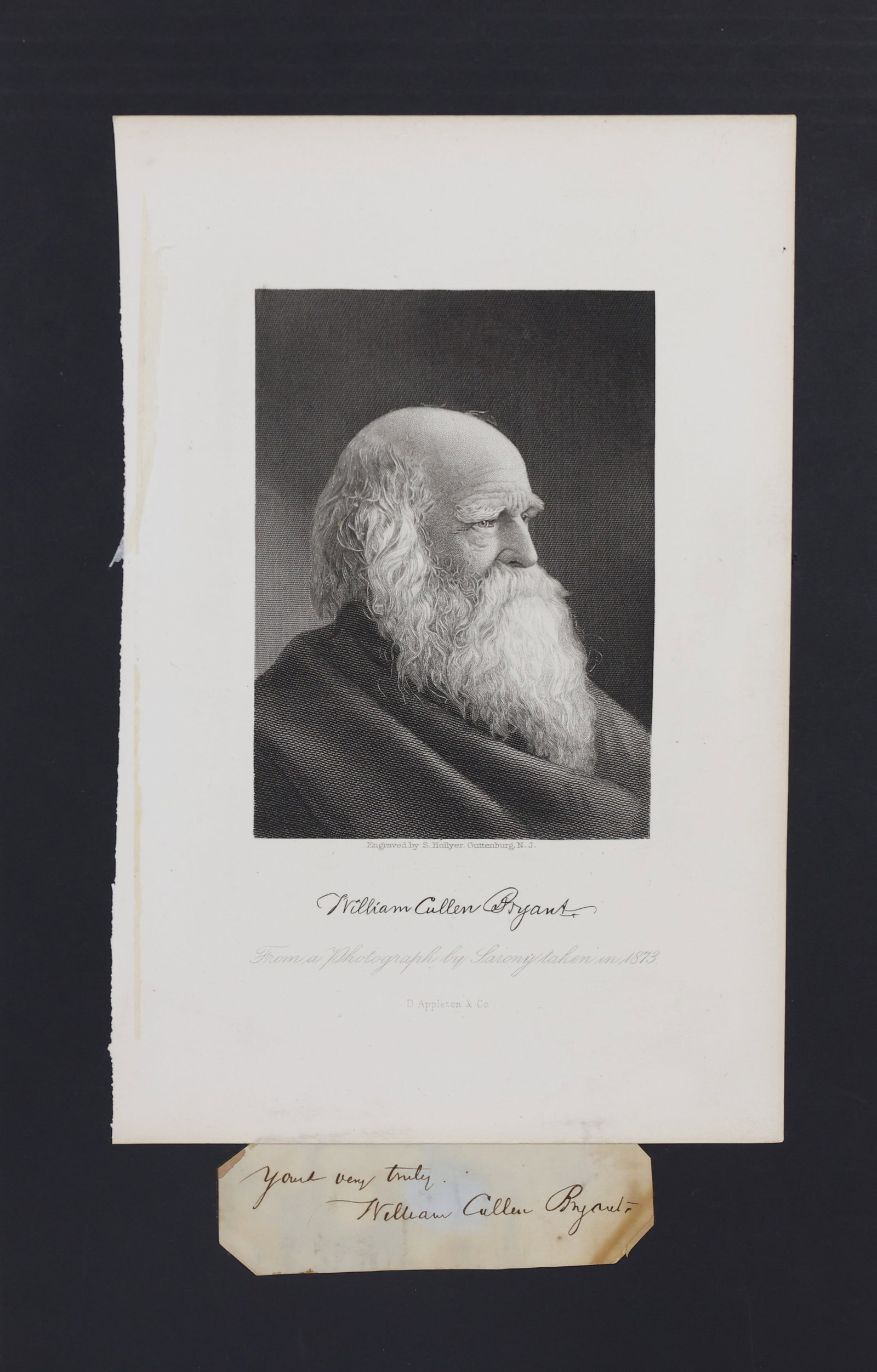 Autograph of Poet William Cullen Bryant (1 of 4)