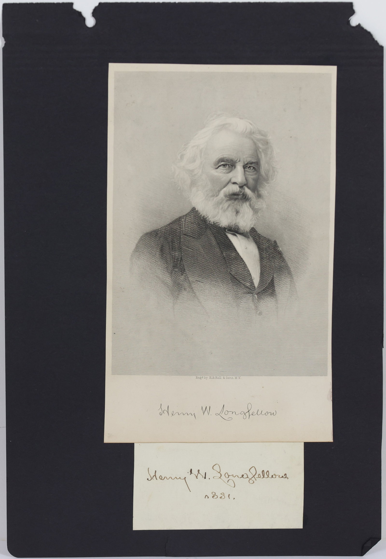 Autograph of Poet Henry Wadsworth Longfellow (1 of 8)