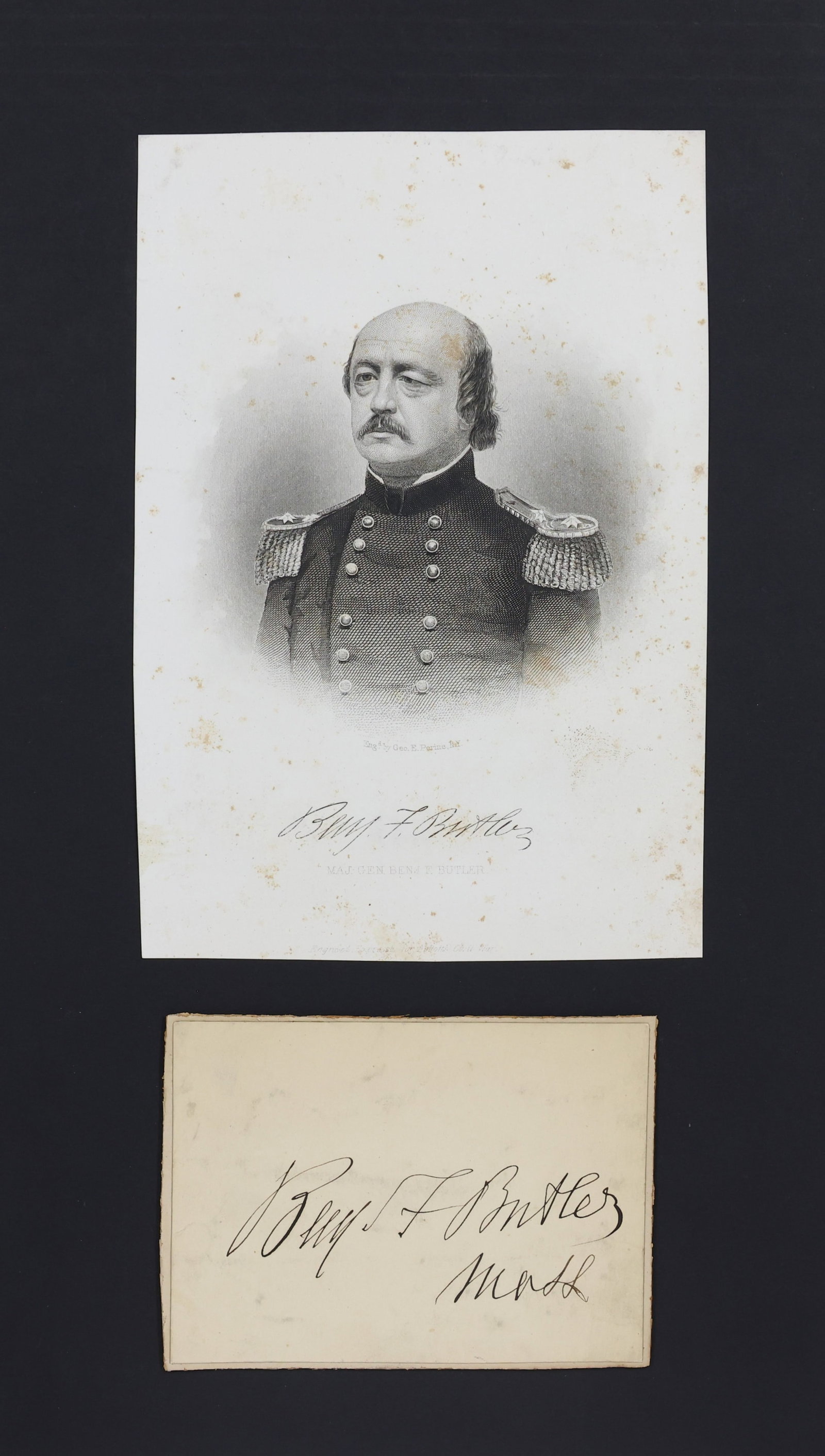 Autograph of Politician and General Benjamin Butler (1 of 4)