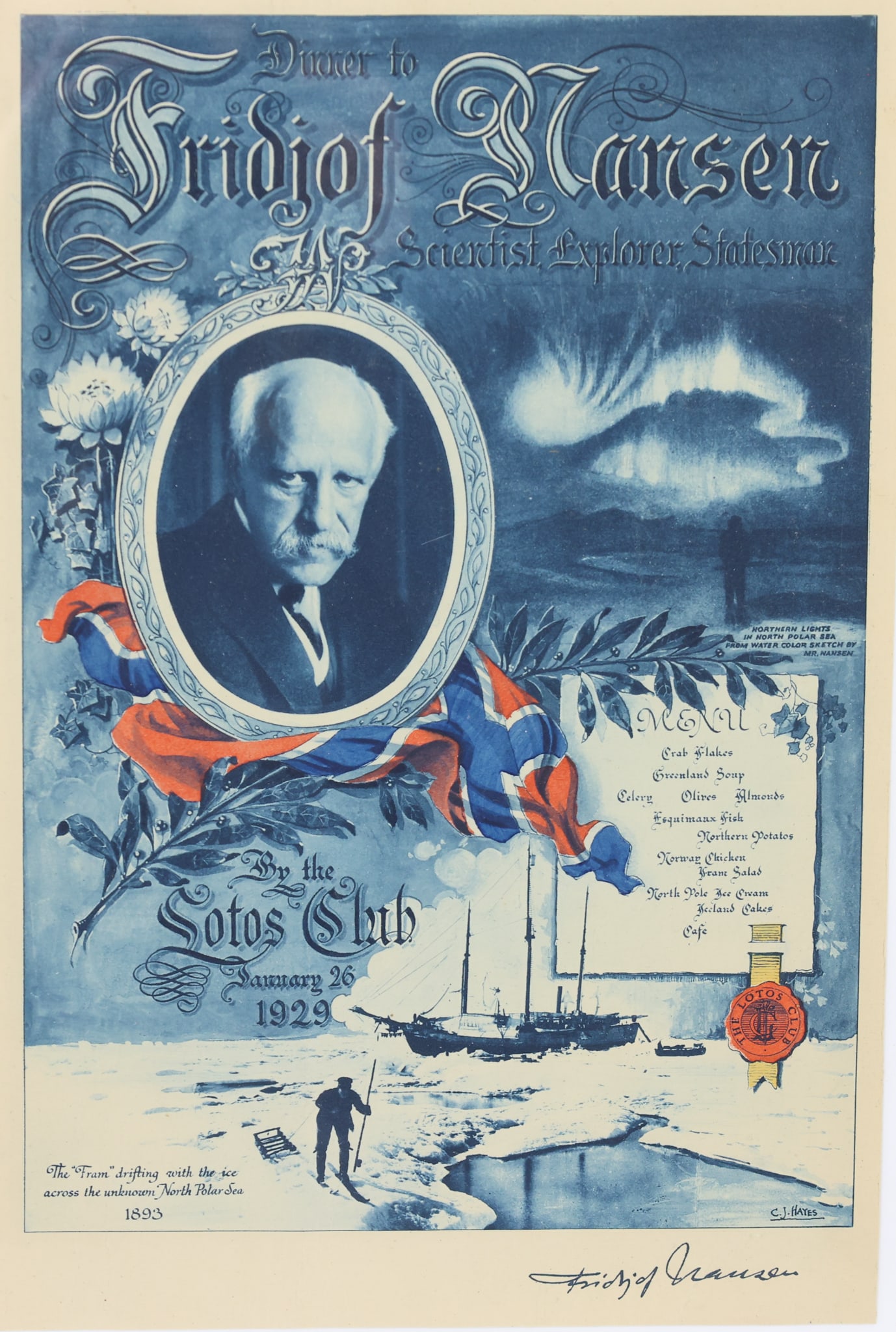 Autograph of Explorer Fridtjof Nansen (1 of 5)