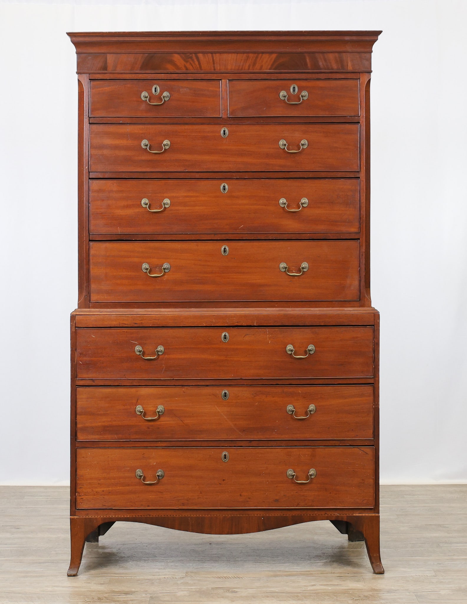 Hepplewhite Mahogany Chest-on-Chest (1 of 20)