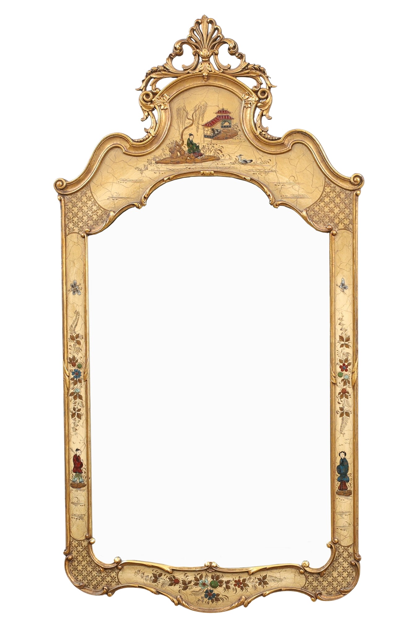 Chinoiserie Giltwood Mirror (1 of 8)
