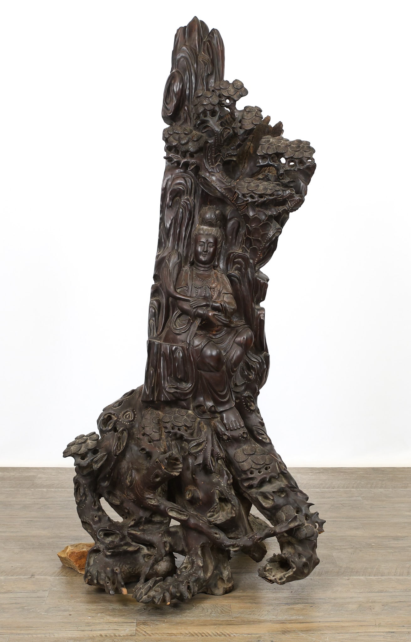 Chinese Huanghuali Root Guanyin Shrine (1 of 16)