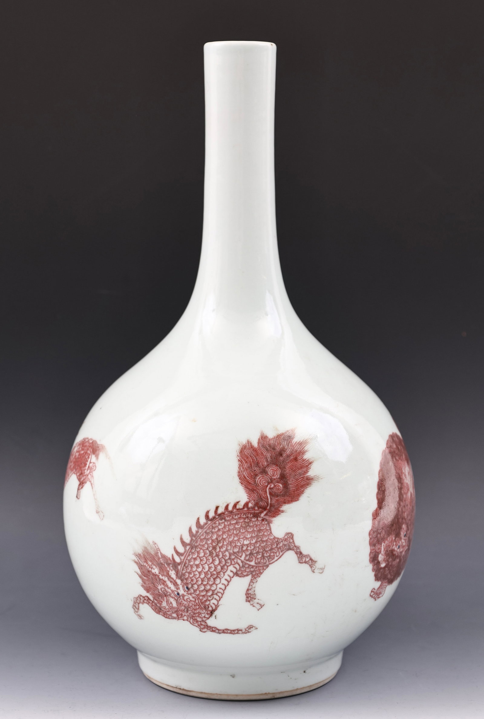 Chinese Copper Red Porcelain Vase (1 of 7)