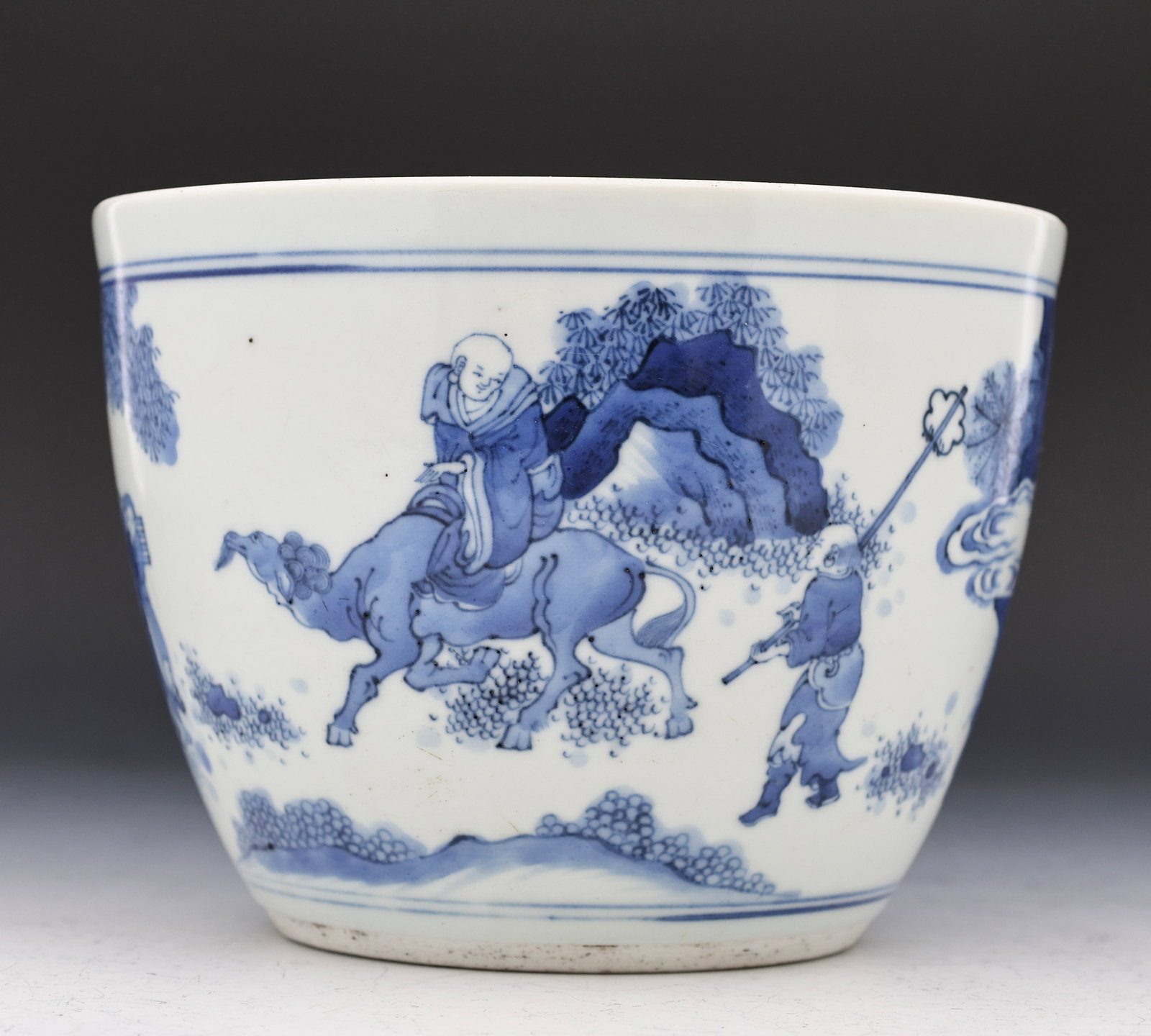 Chinese Blue and White Porcelain Cachepot (1 of 7)