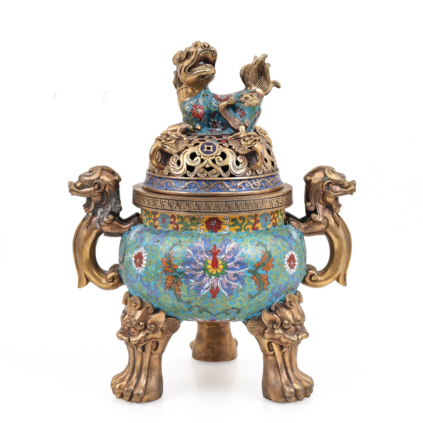 Chinese Cloisonne Censer (1 of 13)