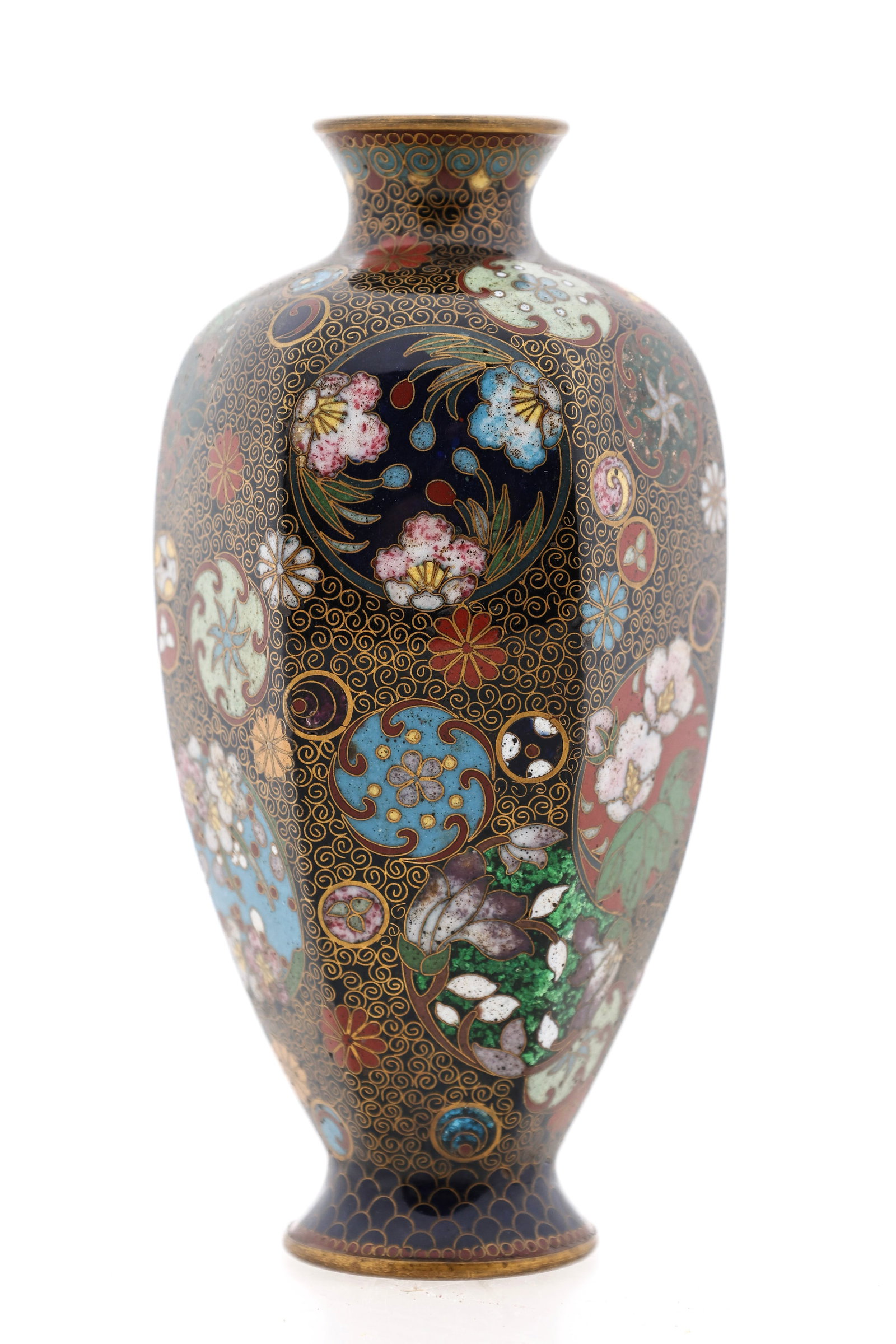 Japanese Goldstone Cloisonne Vase (1 of 6)