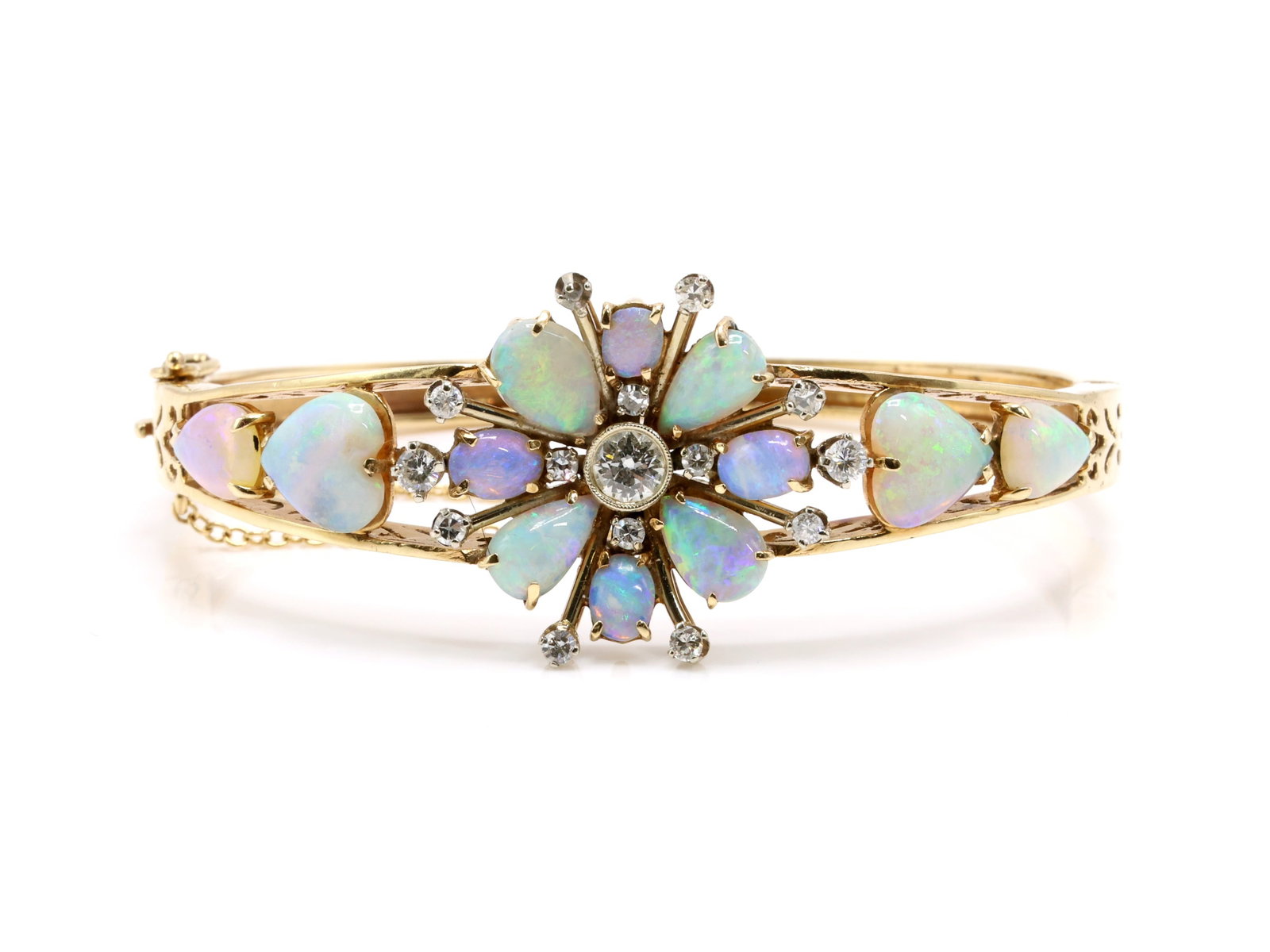 14k Opal Diamond Bracelet - 2