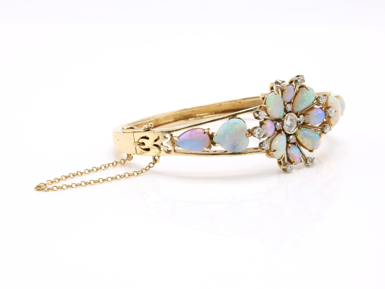 14k Opal Diamond Bracelet - 3