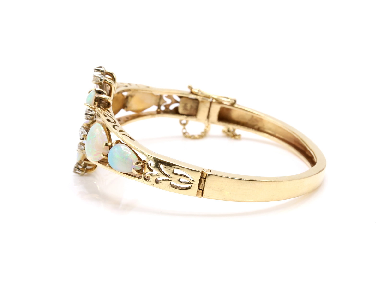 14k Opal Diamond Bracelet - 6