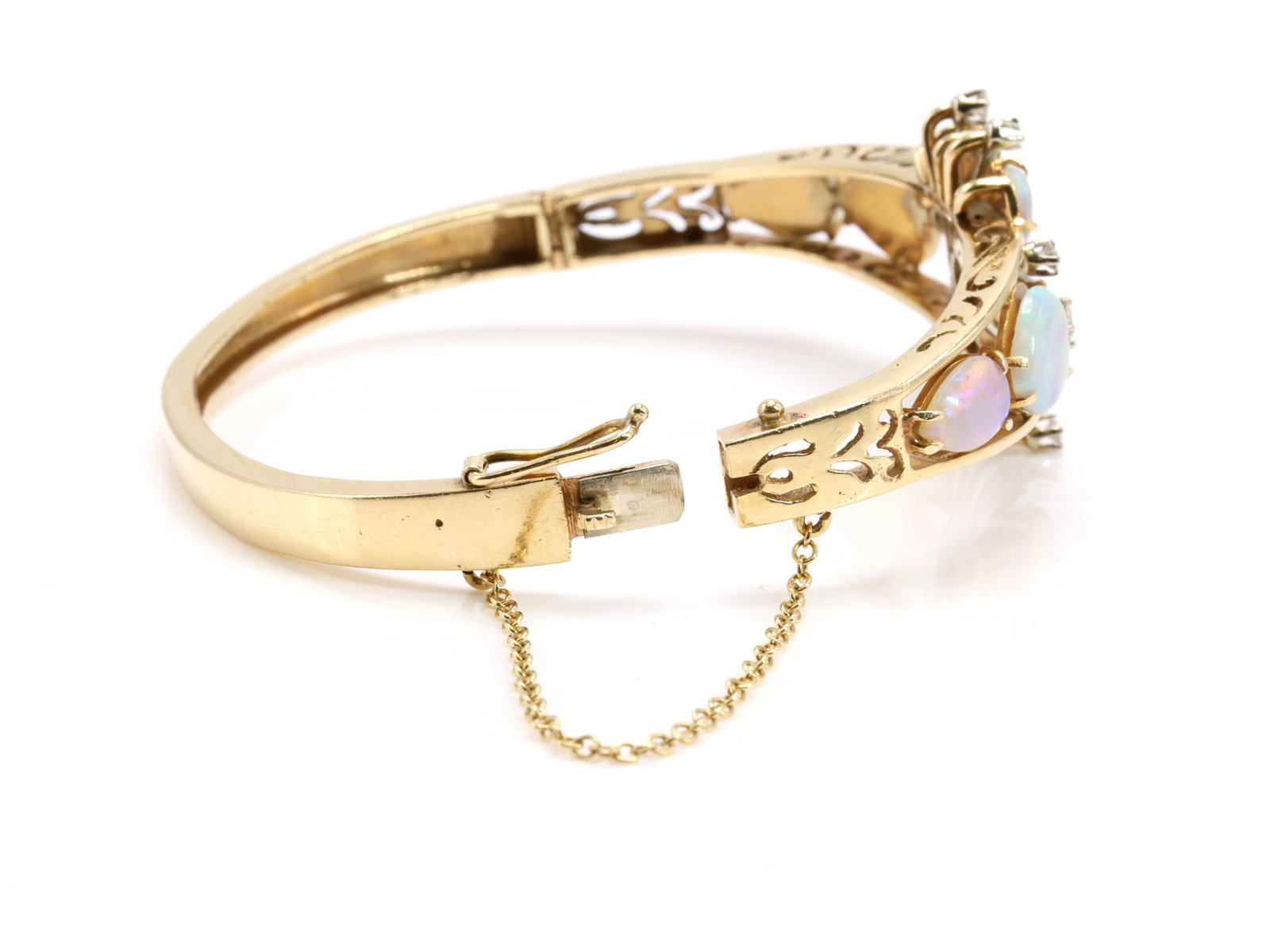 14k Opal Diamond Bracelet - 9