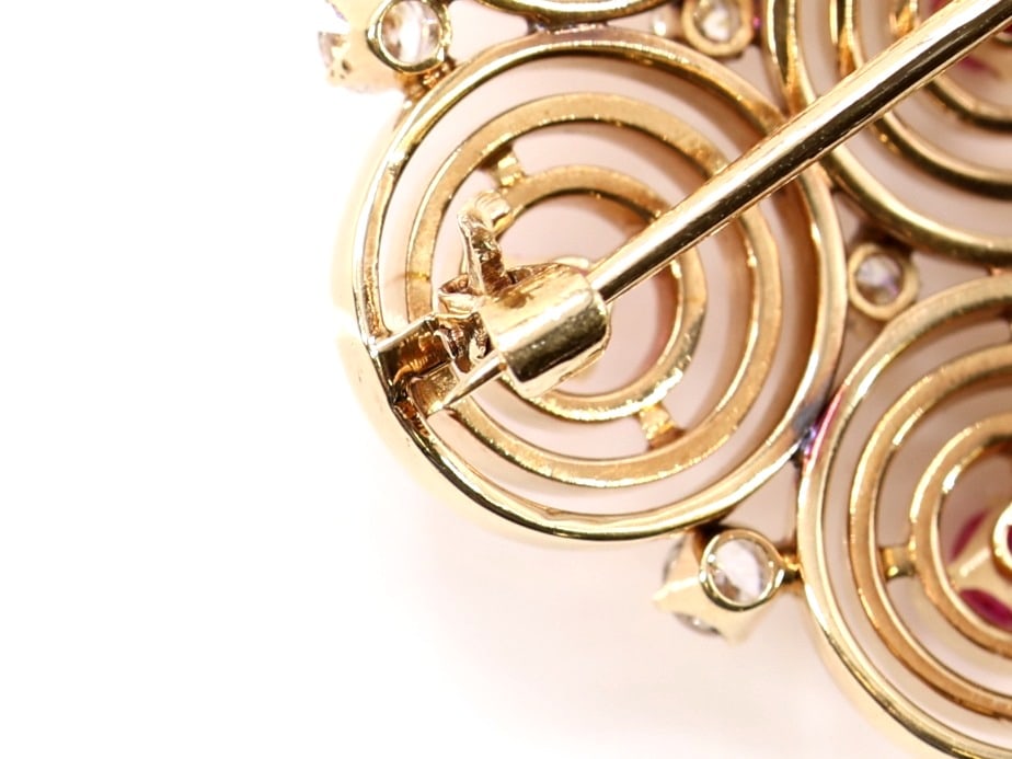 14k YG Ruby Pin - 3