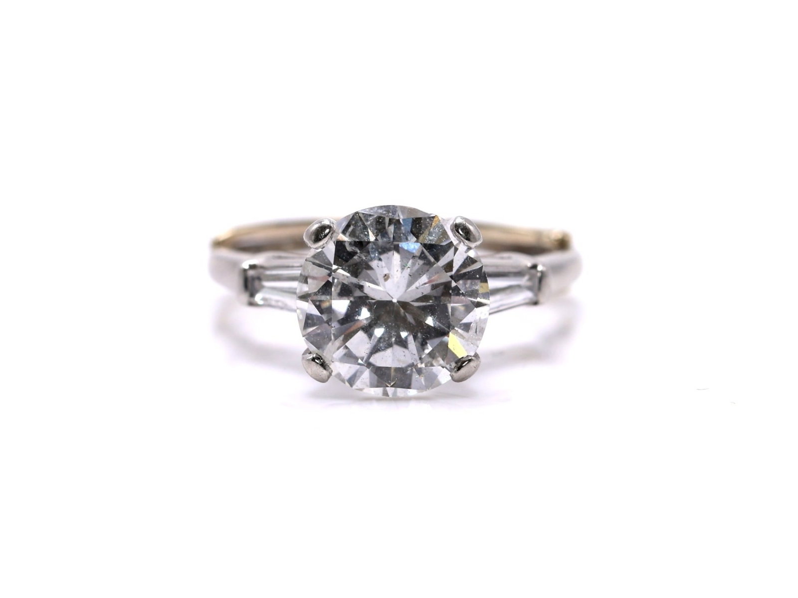 Platinum Diamond Ring, 3.6 Carats (1 of 6)