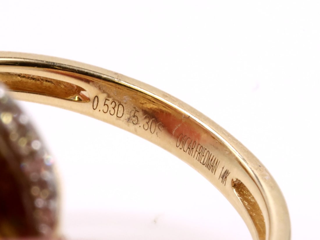 14K YG Sapphire Ring - 7