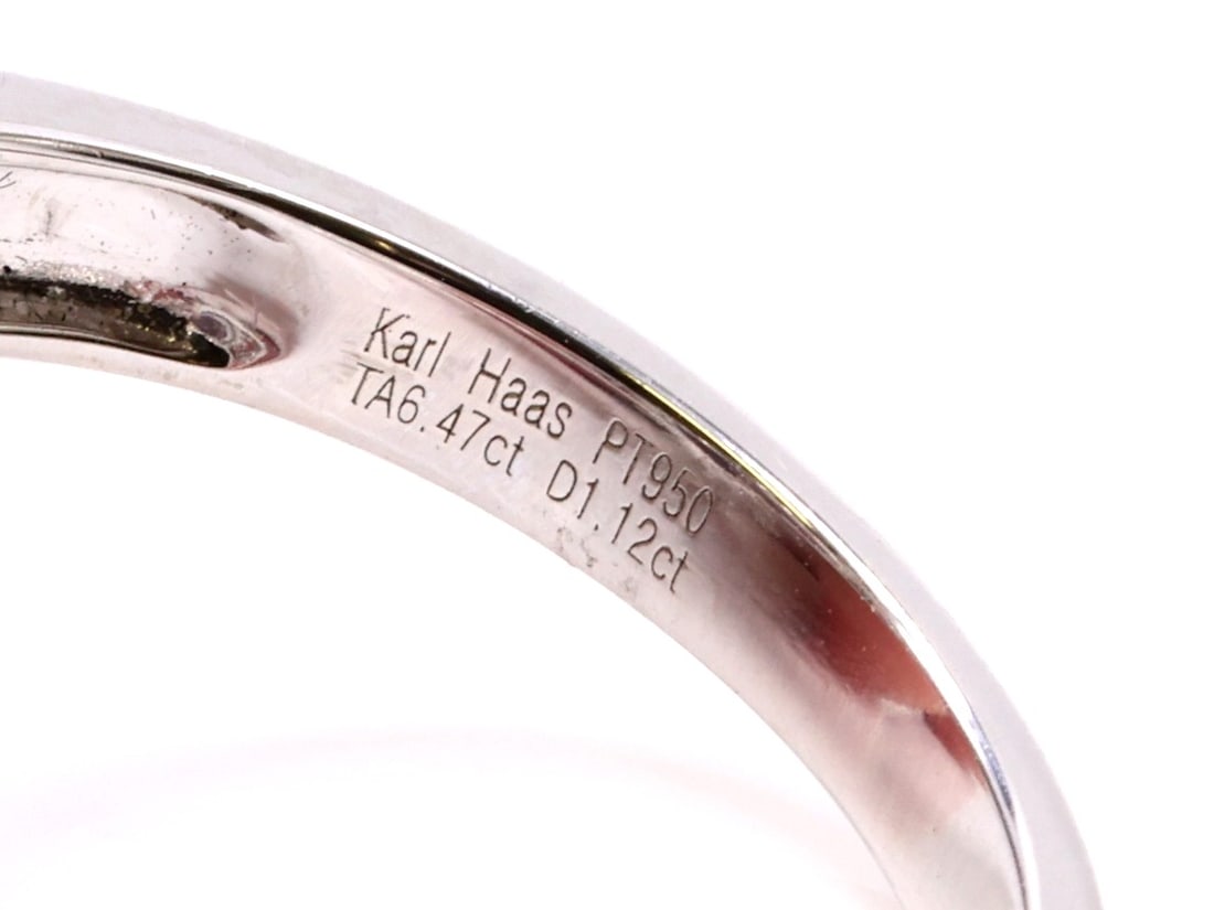 Platinum Tanzanite Diamond Ring - 6