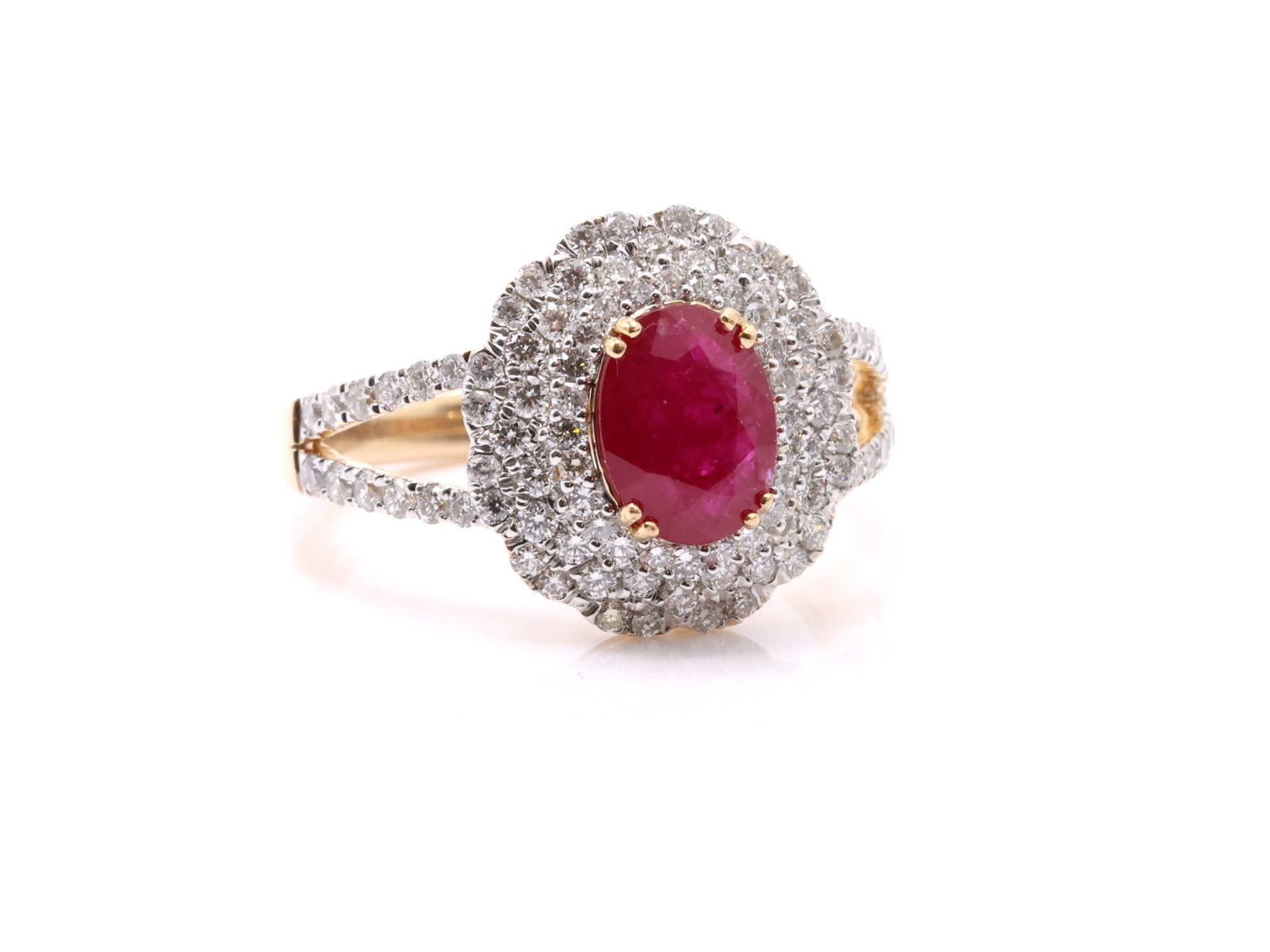 Platinum Ruby Diamond Ring (1 of 10)