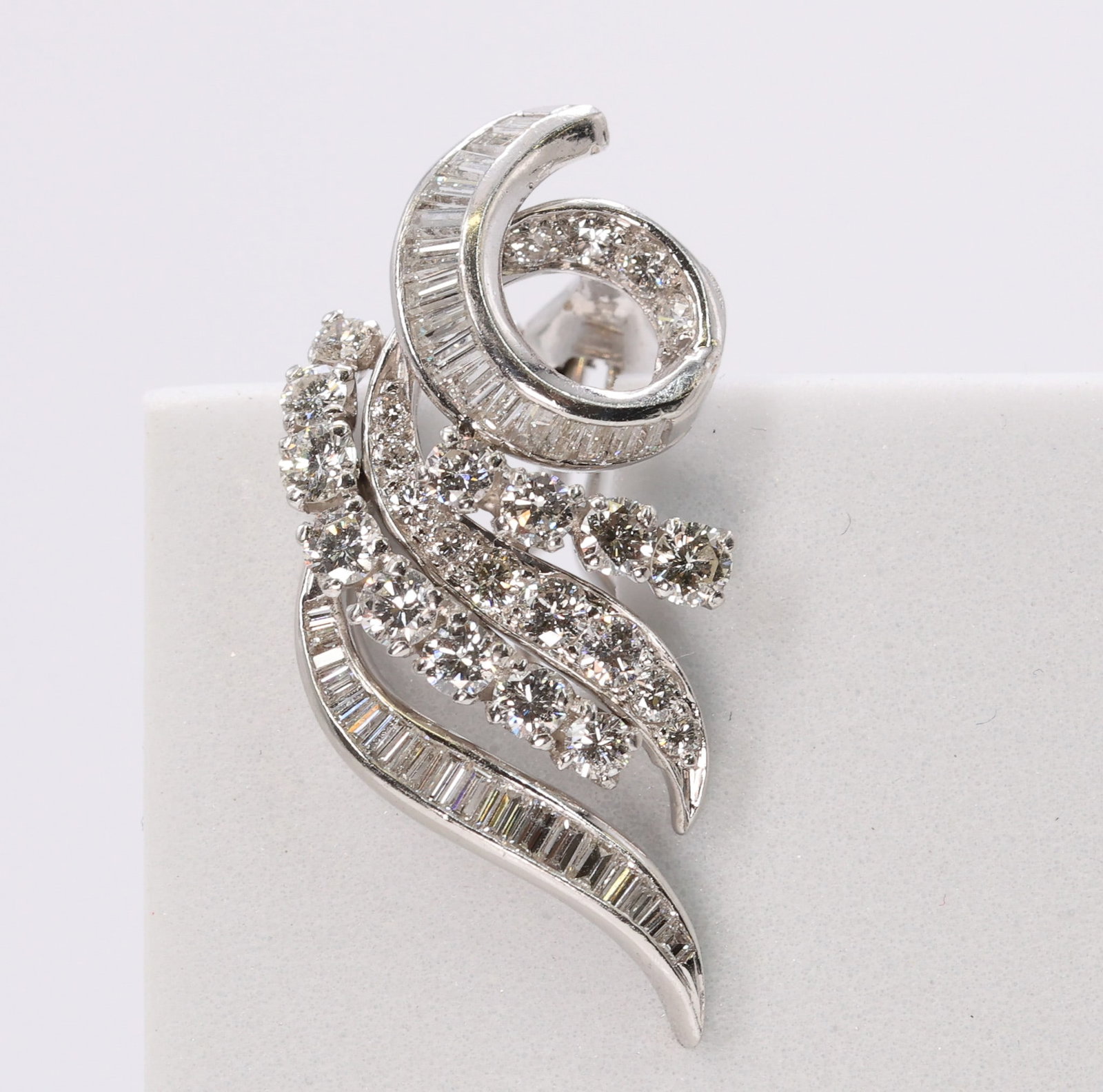 Platinum Diamond Earrings - 2