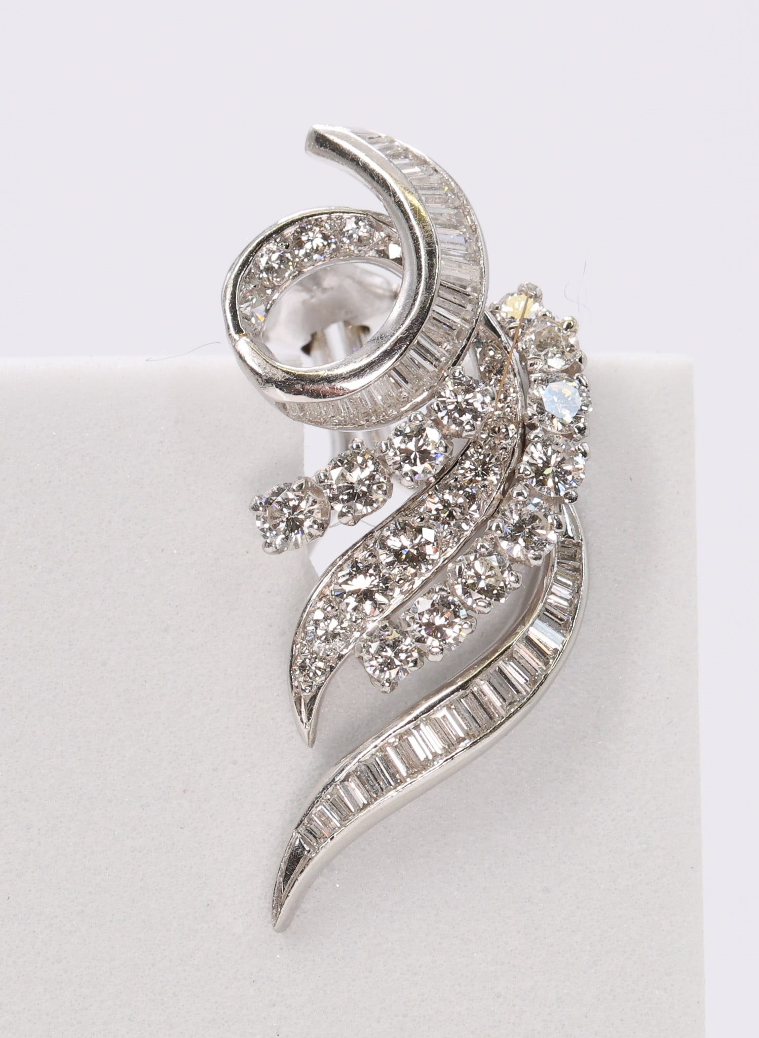 Platinum Diamond Earrings - 3