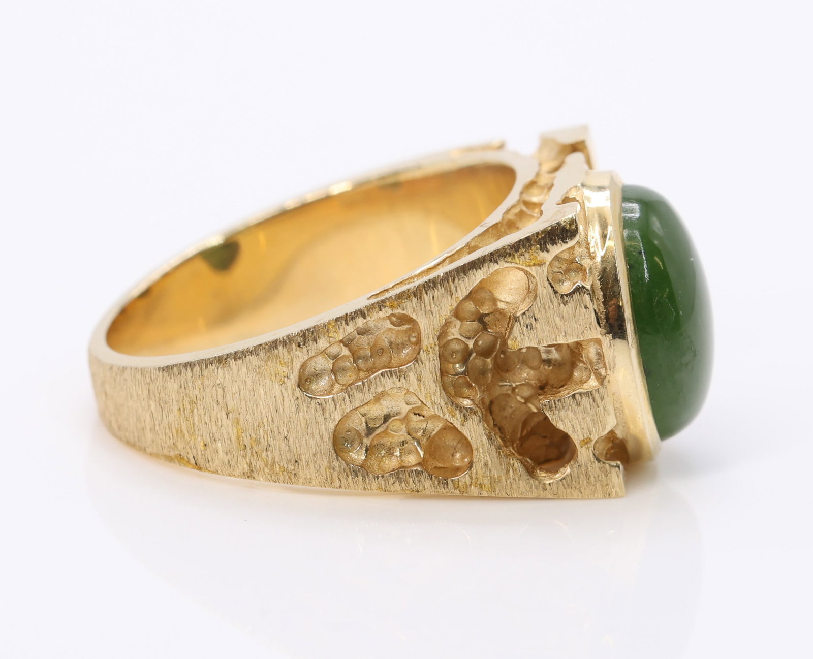 14k YG Jade Ring - 4