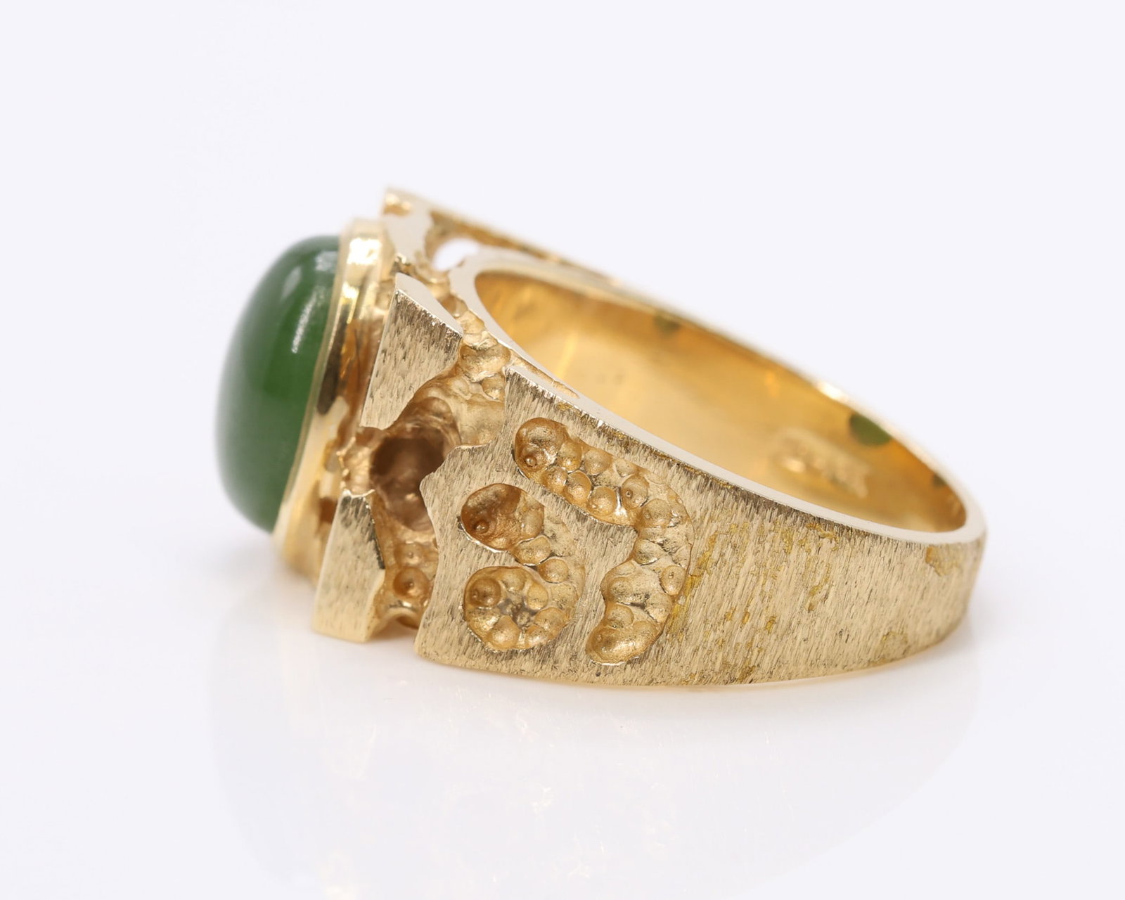 14k YG Jade Ring - 5