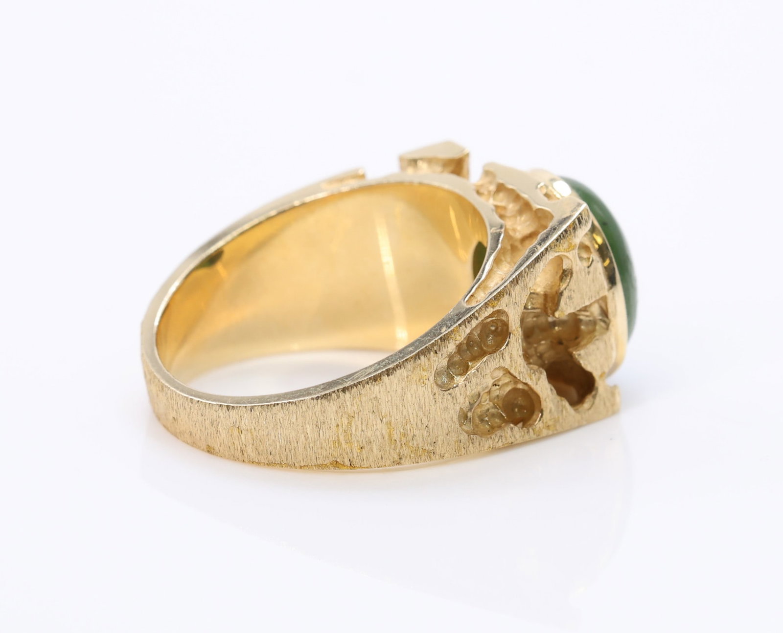 14k YG Jade Ring - 8
