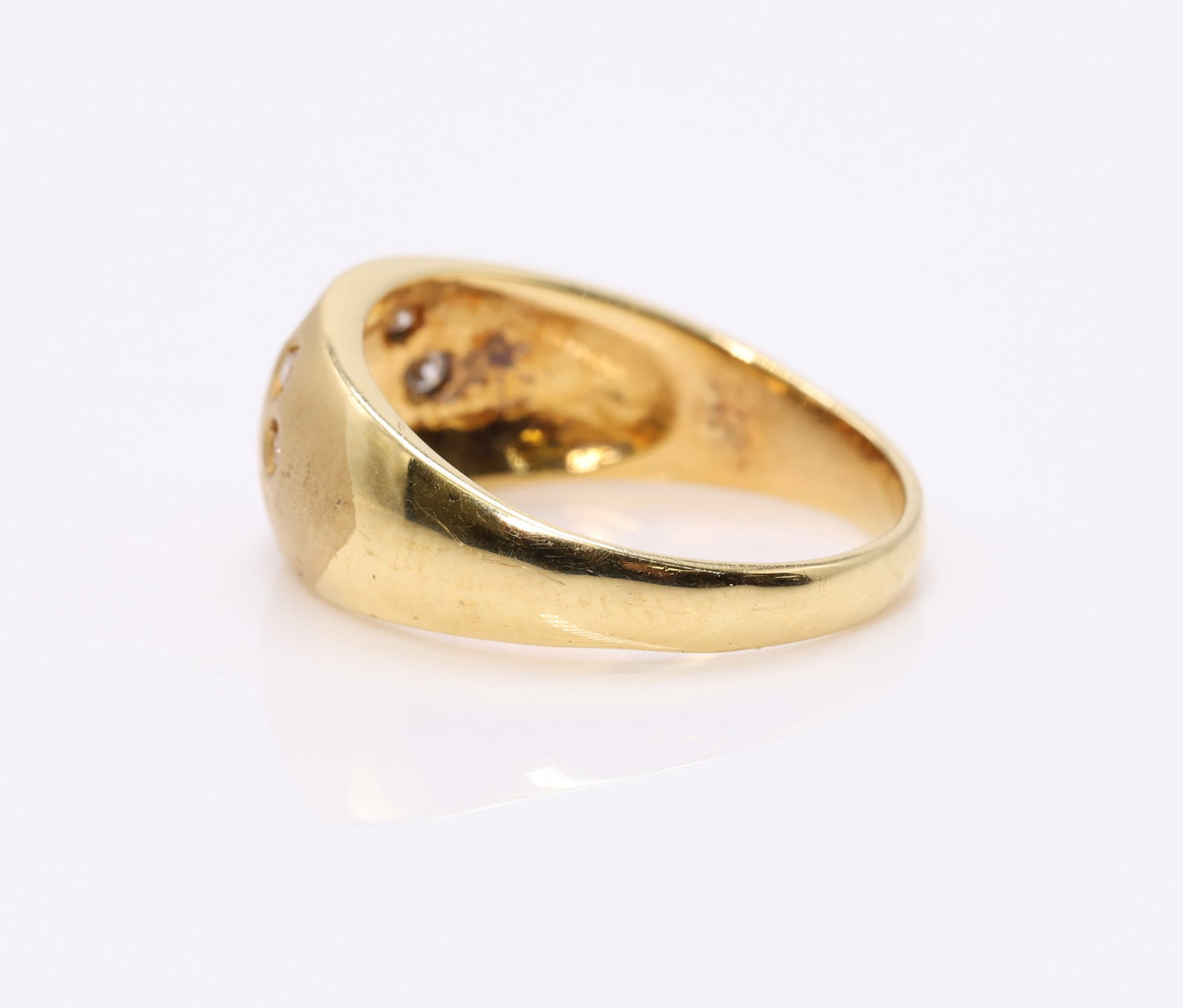 18k YG Ruby Diamond Ring - 4
