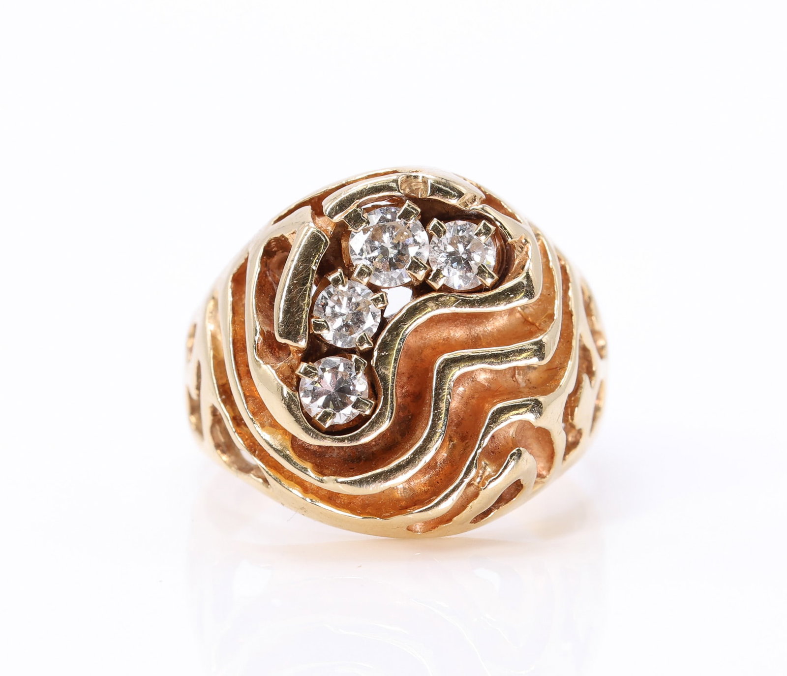 14k YG Diamond Ring - 2