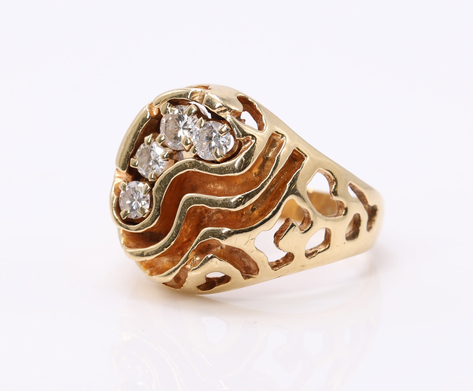 14k YG Diamond Ring - 3