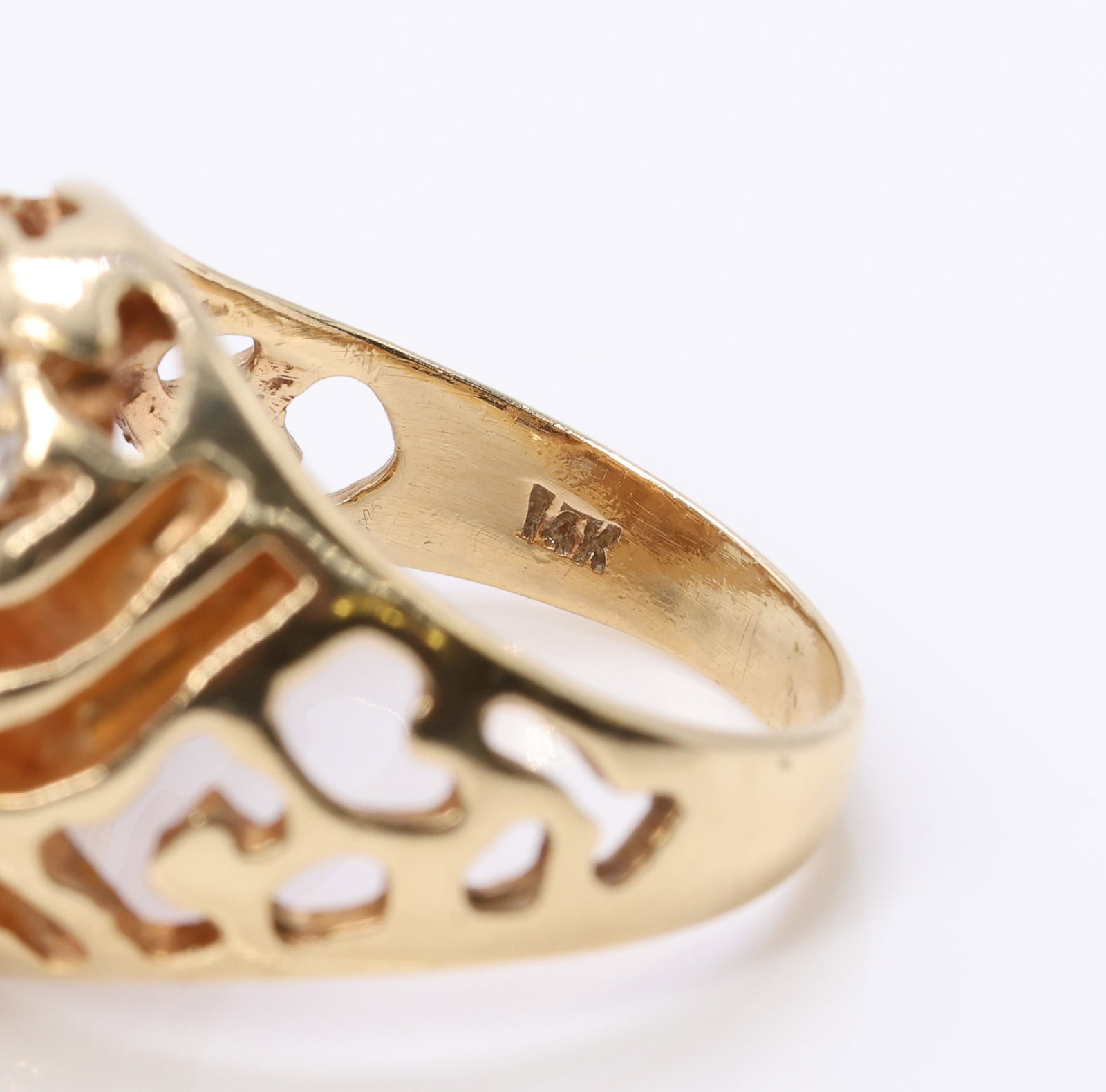 14k YG Diamond Ring - 5