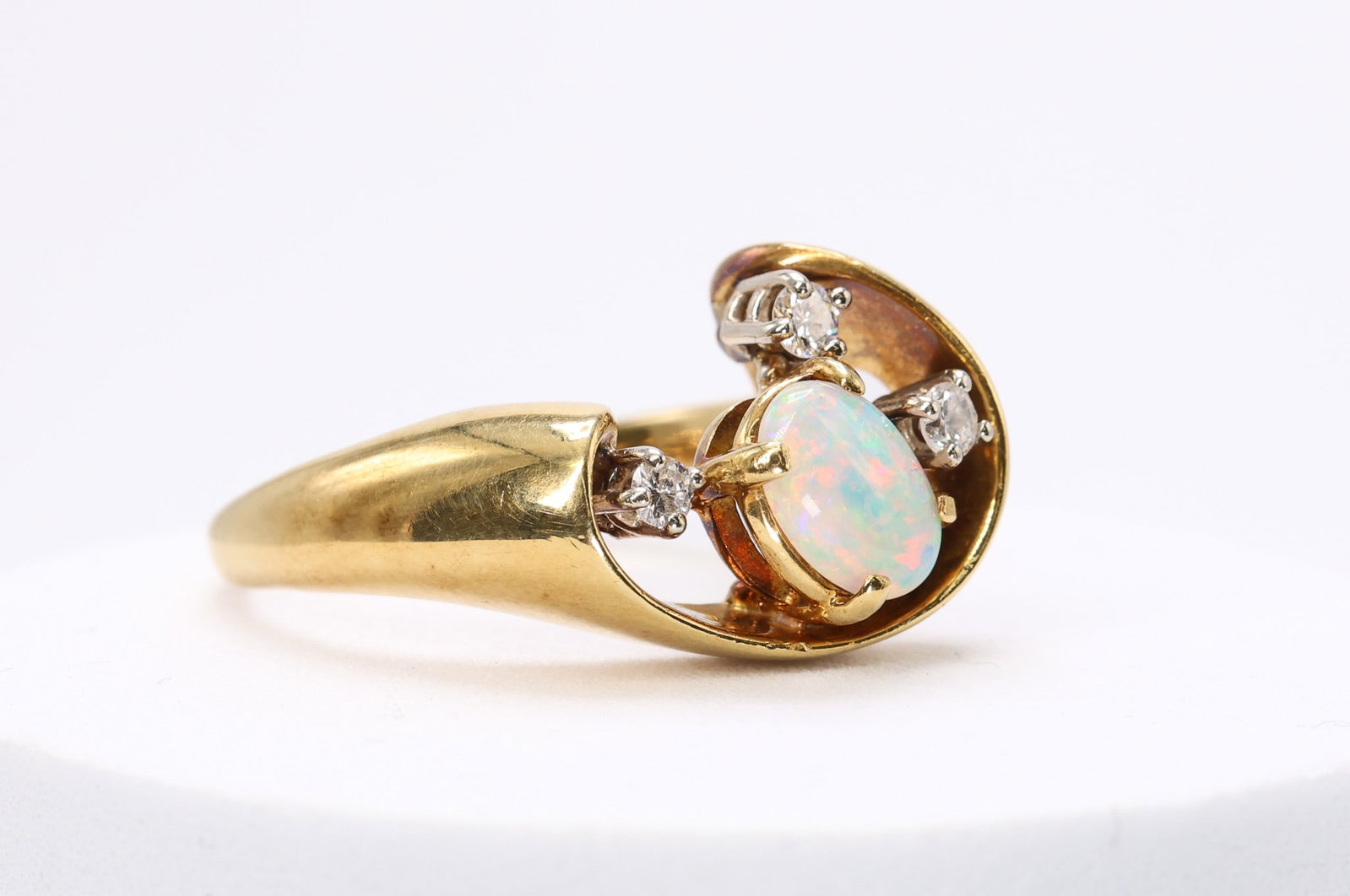 18k YG Opal Diamond RIng (1 of 6)