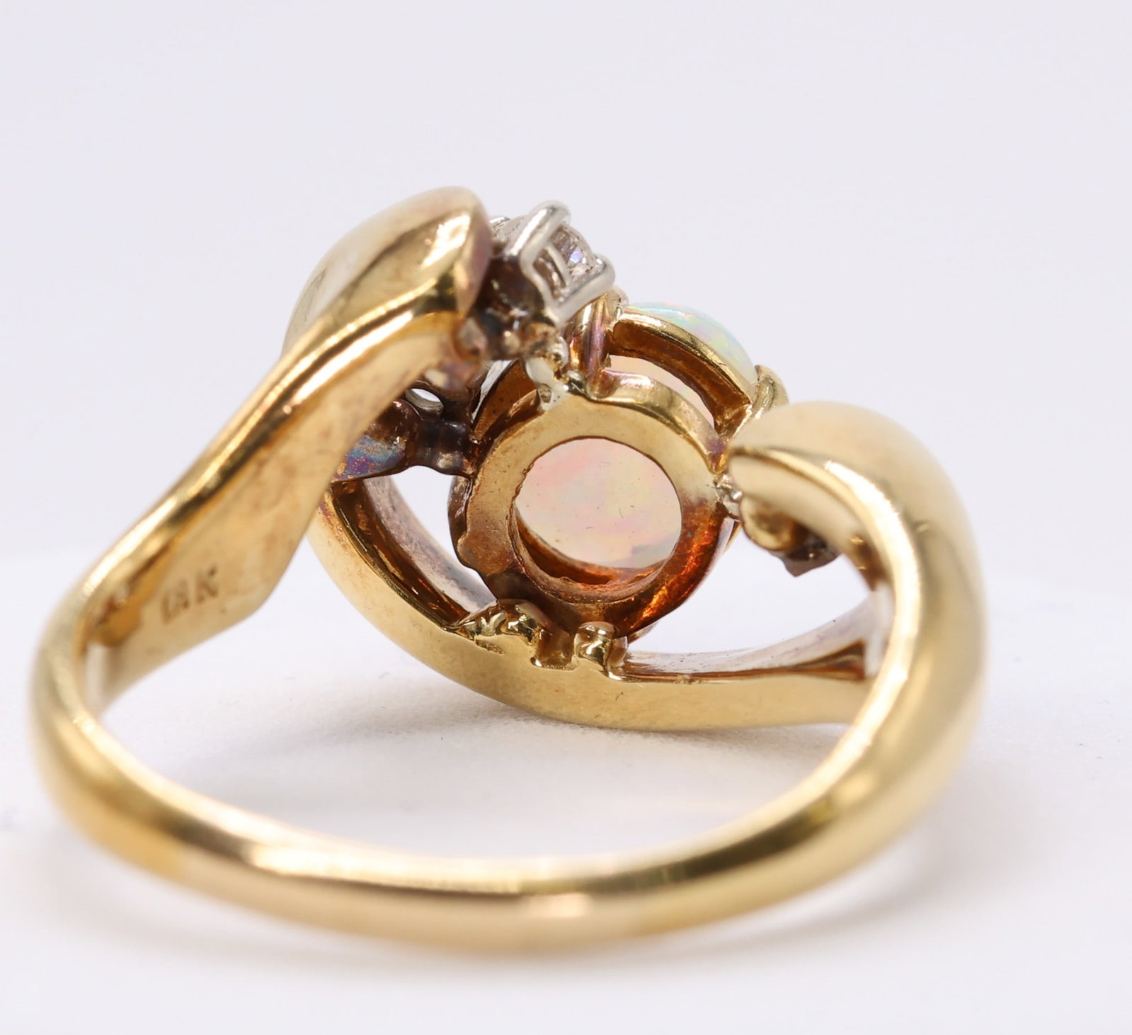 18k YG Opal Diamond RIng - 5