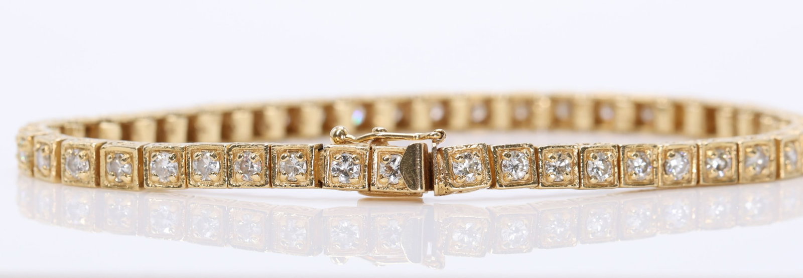 14k Diamond Bracelet - 4