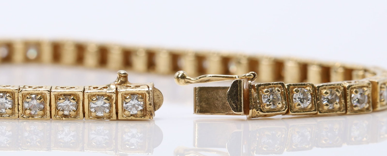 14k Diamond Bracelet - 6