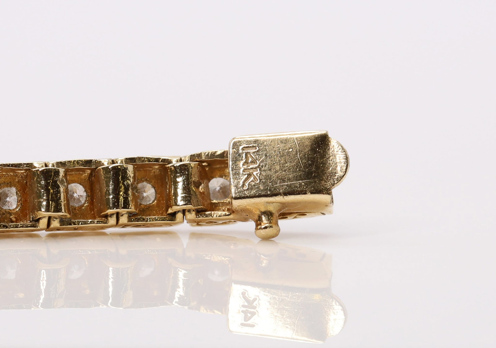 14k Diamond Bracelet - 7