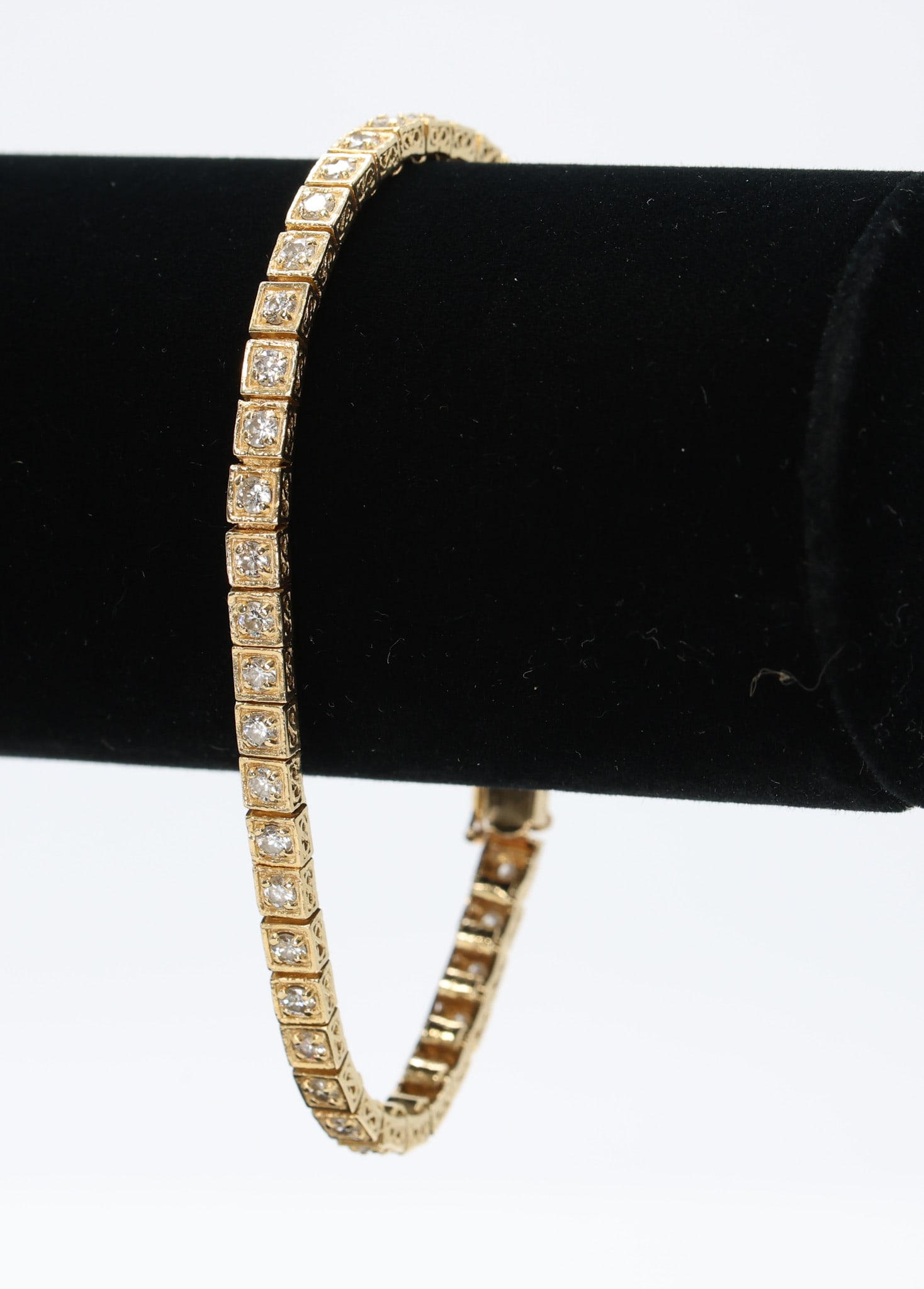 14k Diamond Bracelet - 8