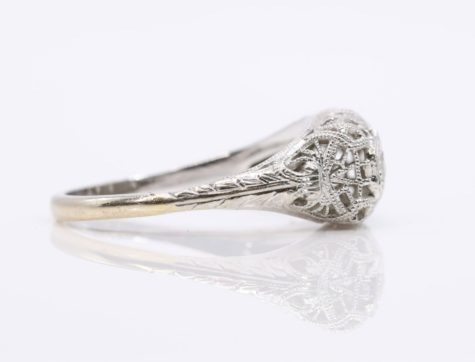 14k YG Diamond Ring - 4