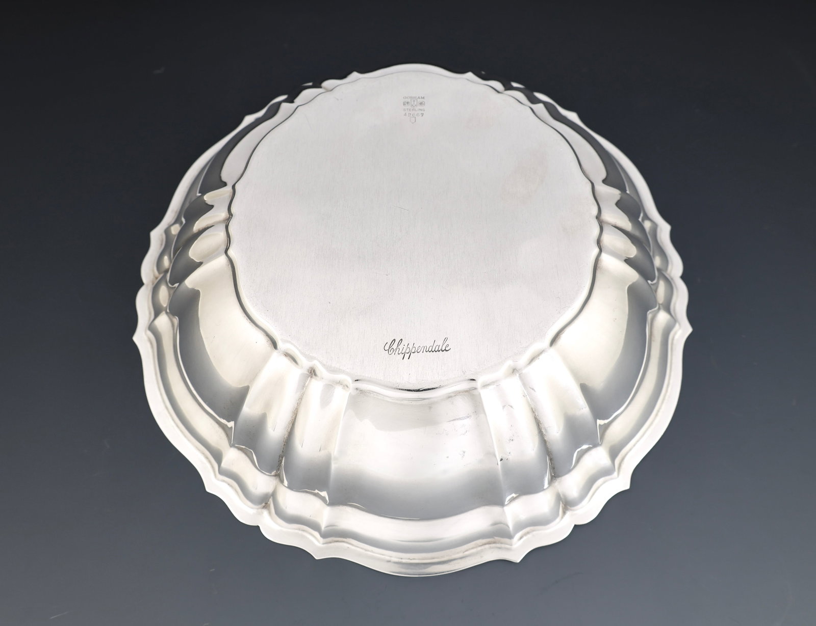 Gorham "Chippendale" Sterling Silver Serving Bowl - 2