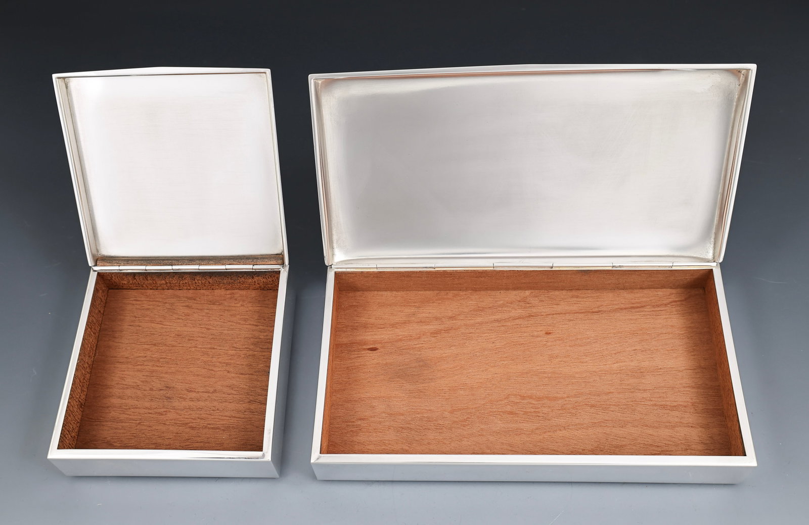 E. Dragsted Sterling Silver Cigarette Boxes - 2