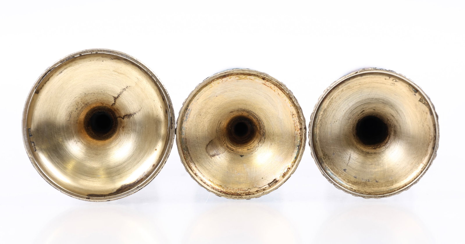 Soviet Russian Enameled Silver Cordials - 11