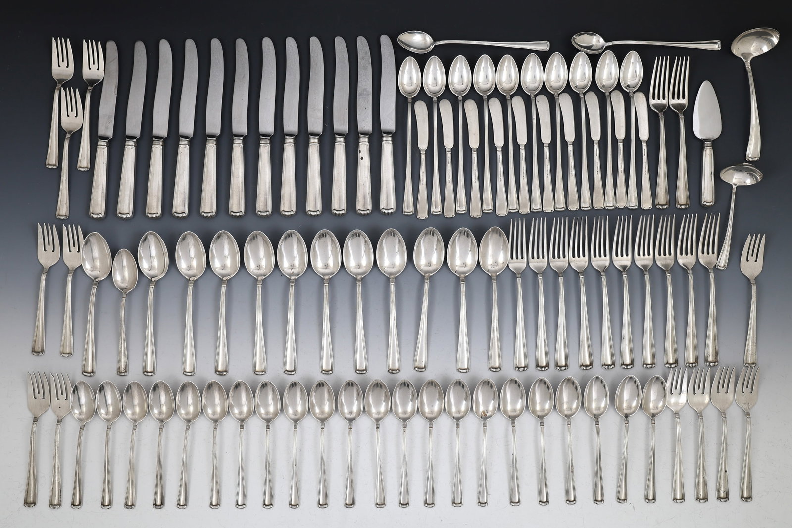 J.E. Caldwell Sterling Silver Flatware Service for 12 With Extras (1 of 8)