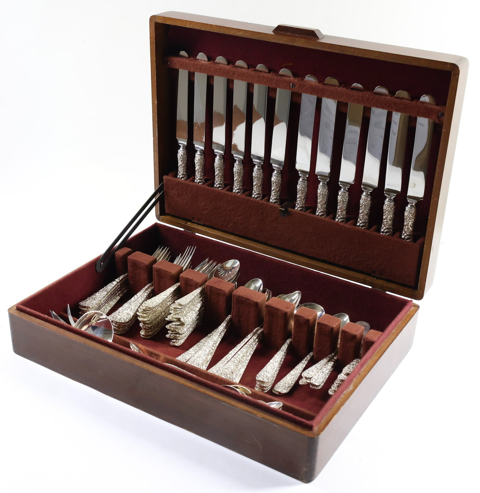 Kirk-Stieff "Stieff Rose" Sterling Silver Flatware Service (1 of 20)