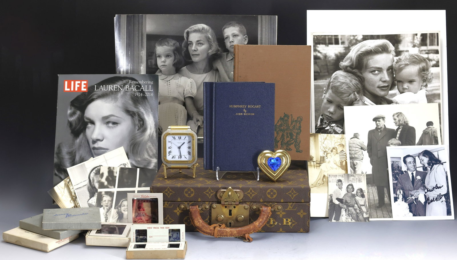 Movie Star Lauren Bacall Personal Items (Louis Vuitton & Others) With Ephemera & Photographic (1 of 20)