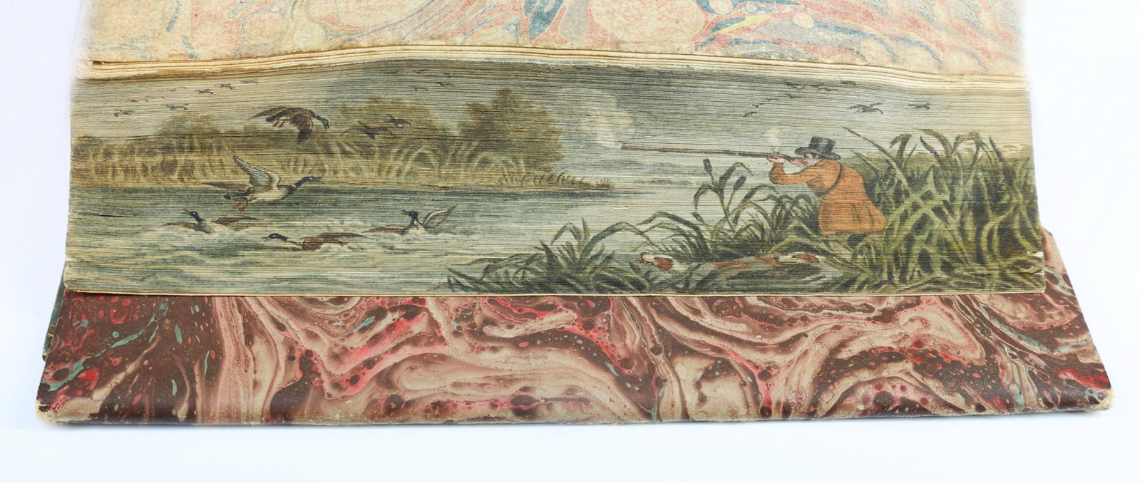 Eighteenth Century Book With Fore-Edge Painting: Book titled "Solitude Considered: With Respect To Its Influence Upon The Mind And The Heart" by Johann Georg Zimmermann, translated from the French by J.B. Mercier, 2nd edition, London, printed for