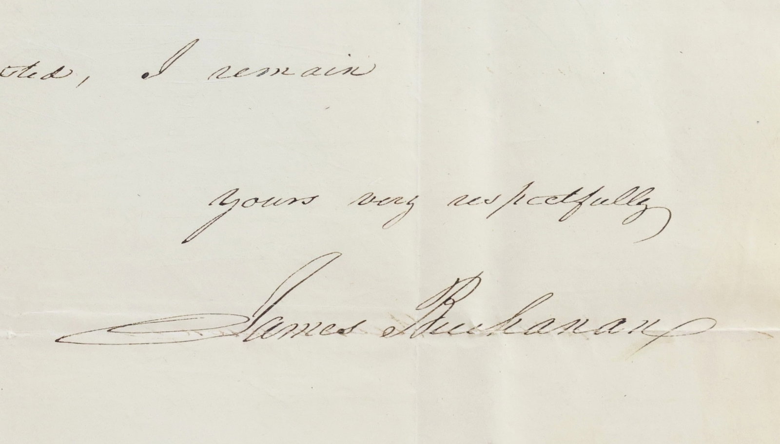 Autograph of President James Buchanan (1 of 5)