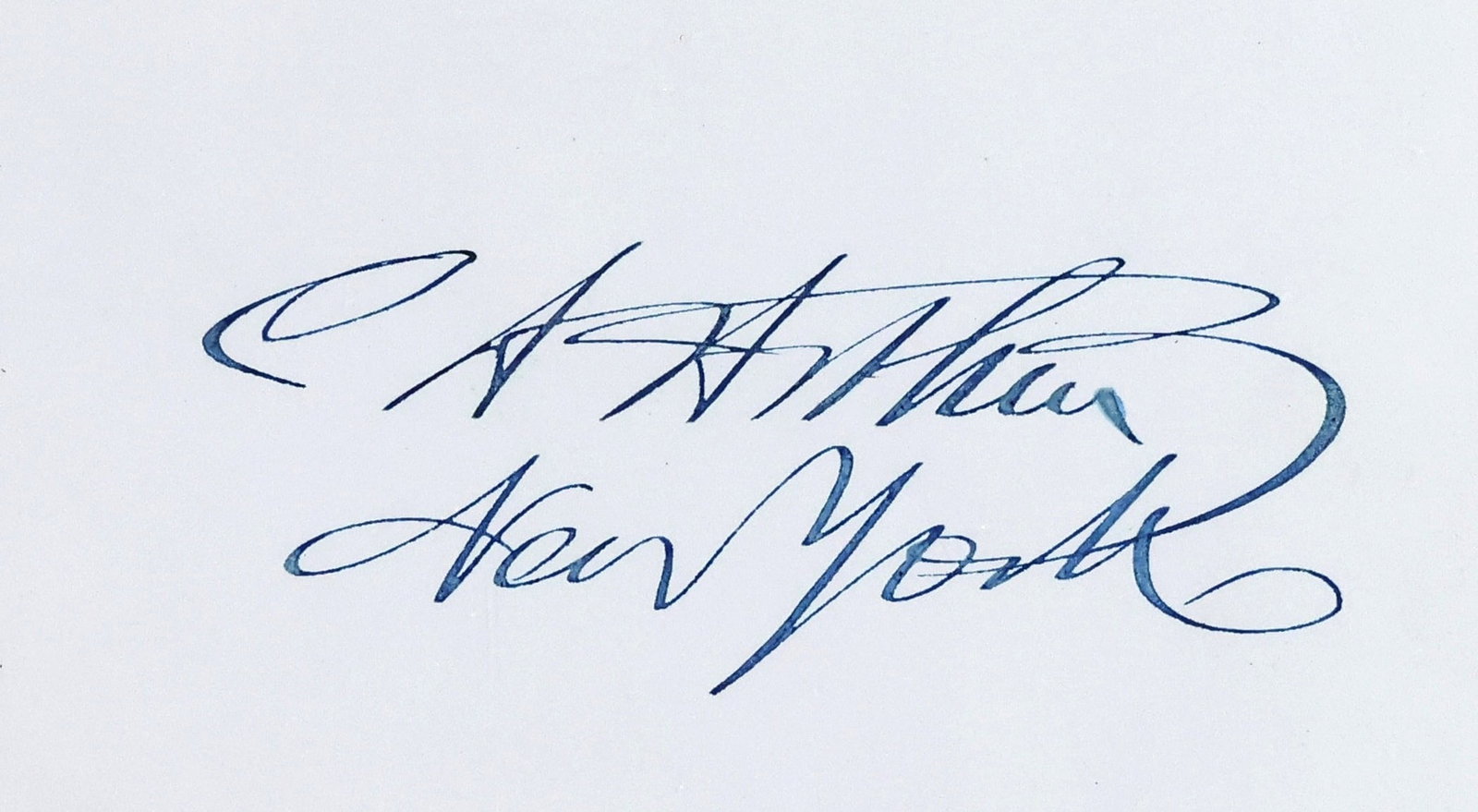 Autograph of President Chester A. Arthur (1 of 4)