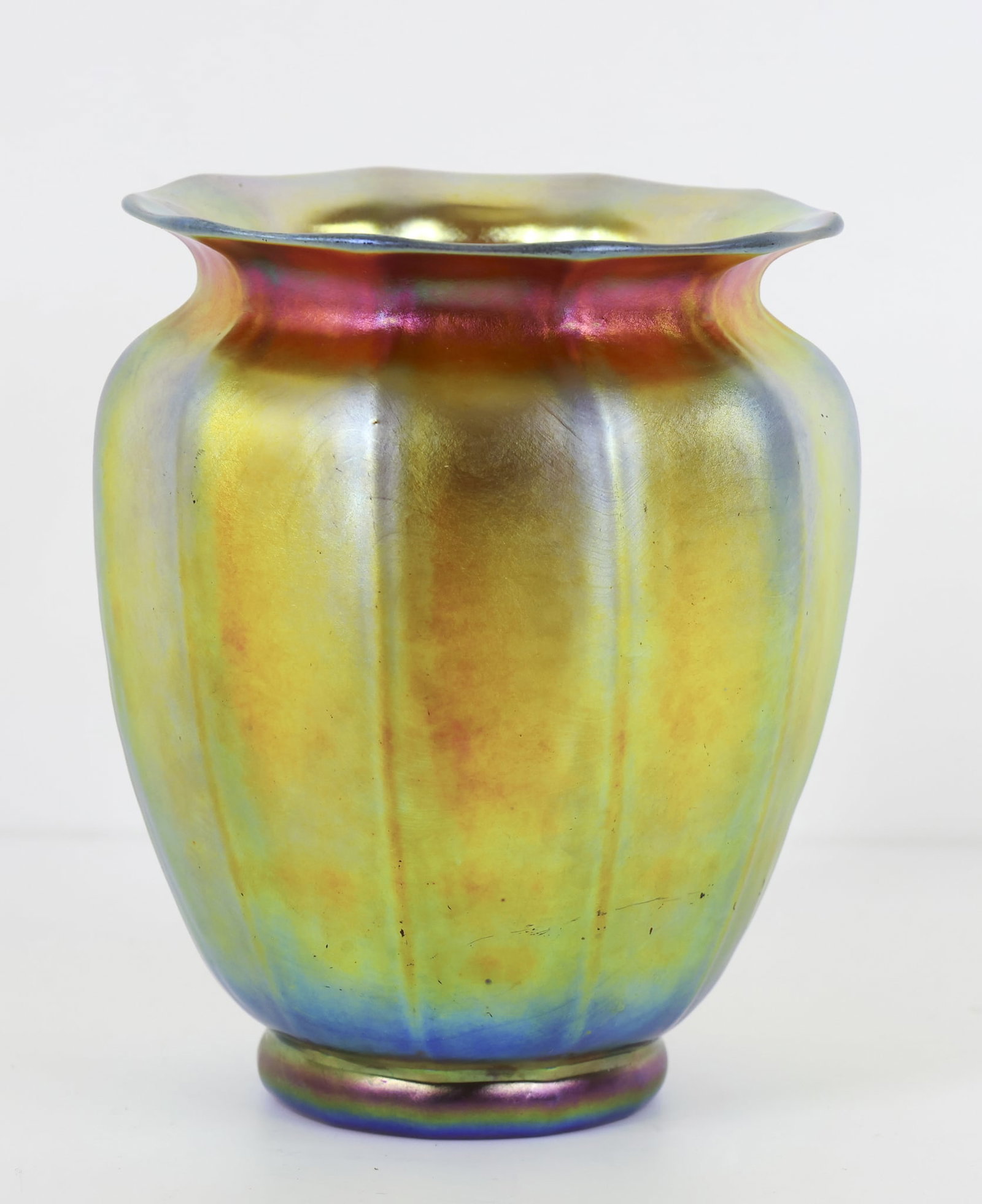 Steuben Gold Aurene Glass Shade Vase (1 of 7)
