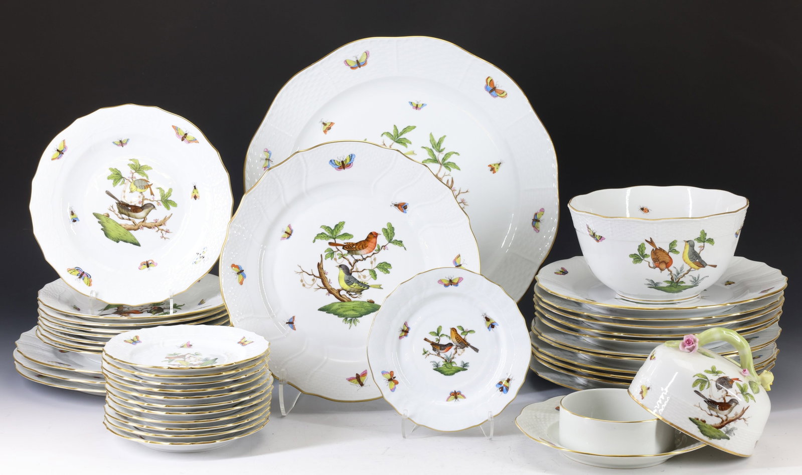 Herend "Rothschild Bird" Porcelain Dinner Service (1 of 20)